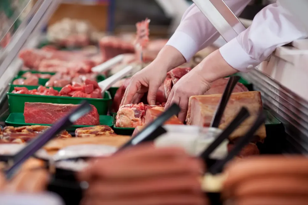 tagère vente viande